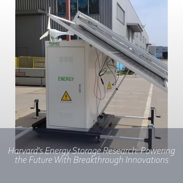 Harvard's Energy Storage Research: Powering the Future With Breakthrough Innovations